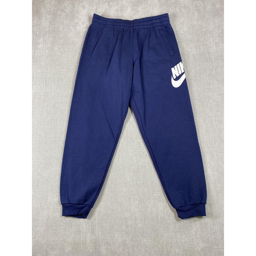 Nike Sweatpants Kids XL Blue Fleece Standard Fit Joggers Swoosh Logo Athletic